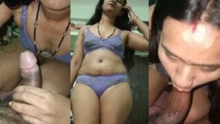 Bhabhi s desi blowjob leads to hardcore fucking