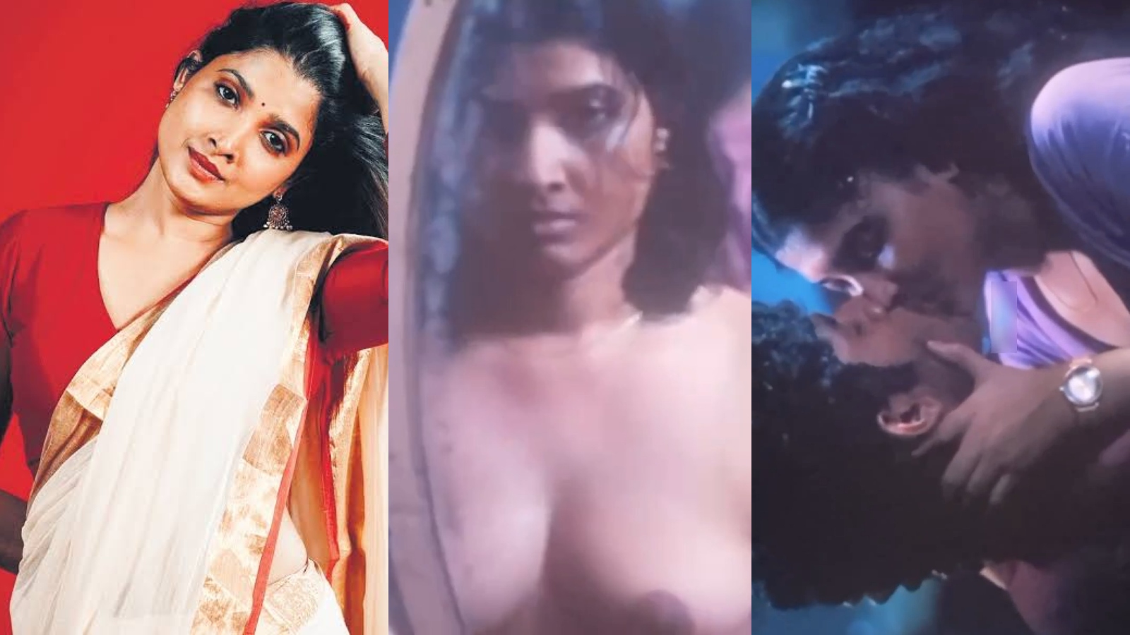 Tamil Movie Actress Divya Prabha Boobs Visible Clip