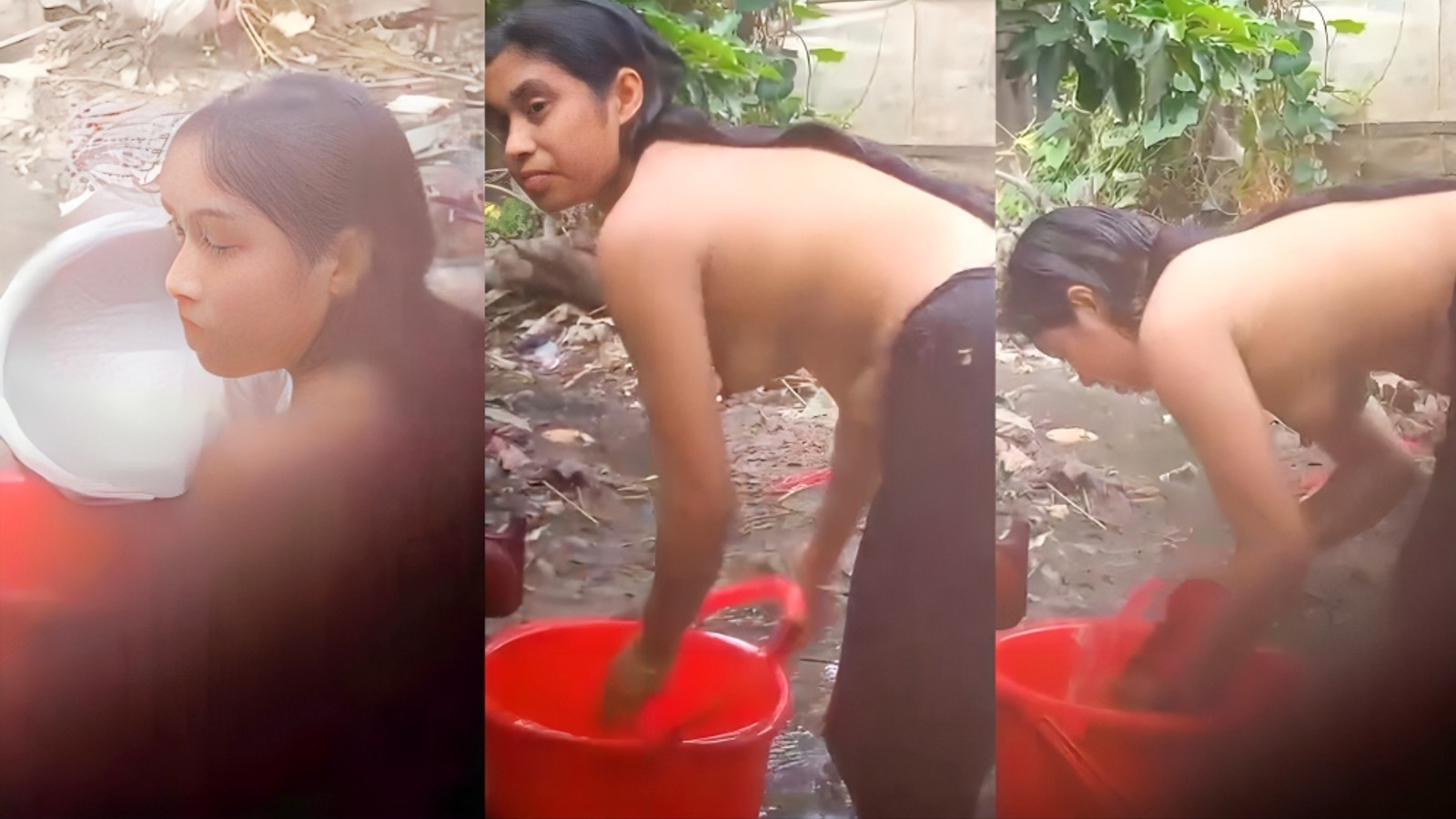 Beautiful Bhabi Nude Bathing Secretly Recorded By Neighbour